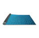 Thickness of Patterned Blue Rug, pat3532lblu