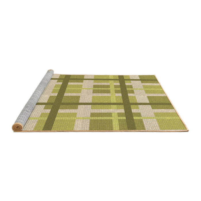 Sideview of Machine Washable Transitional Dark Golden Brown Rug, wshpat3533brn