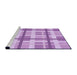 Sideview of Machine Washable Transitional Purple Rug, wshpat3533pur