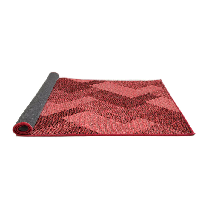 Thickness of Patterned Red Rug, pat3534rd