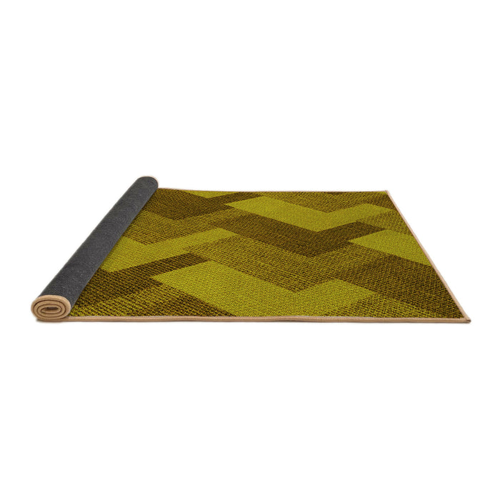 Thickness of Patterned Yellow Rug, pat3534yw
