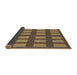 Thickness of Patterned Bronze Brown Rug, pat3535brn