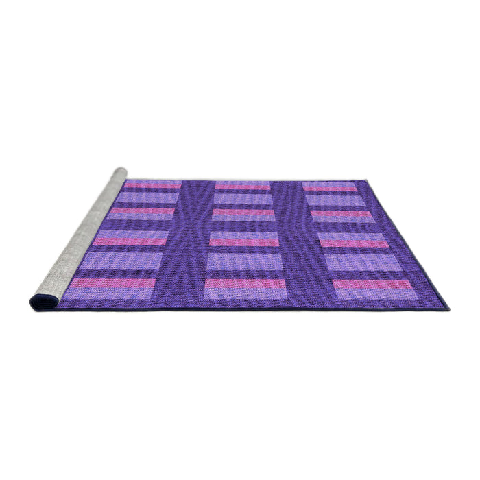 Sideview of Machine Washable Transitional Amethyst Purple Rug, wshpat3535pur