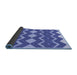 Thickness of Patterned Sky Blue Rug, pat3536blu