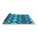 Thickness of Patterned Blue Rug, pat3536lblu