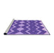 Sideview of Machine Washable Transitional Amethyst Purple Rug, wshpat3536pur