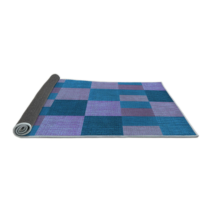 Thickness of Patterned Blue Rug, pat3537lblu