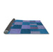 Thickness of Patterned Blue Rug, pat3537lblu
