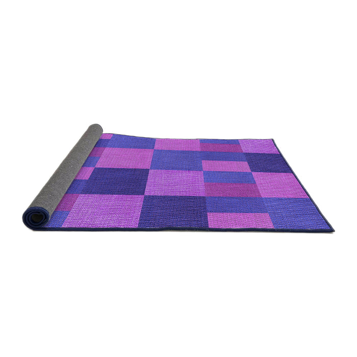 Thickness of Patterned Neon Purple Rug, pat3537pur