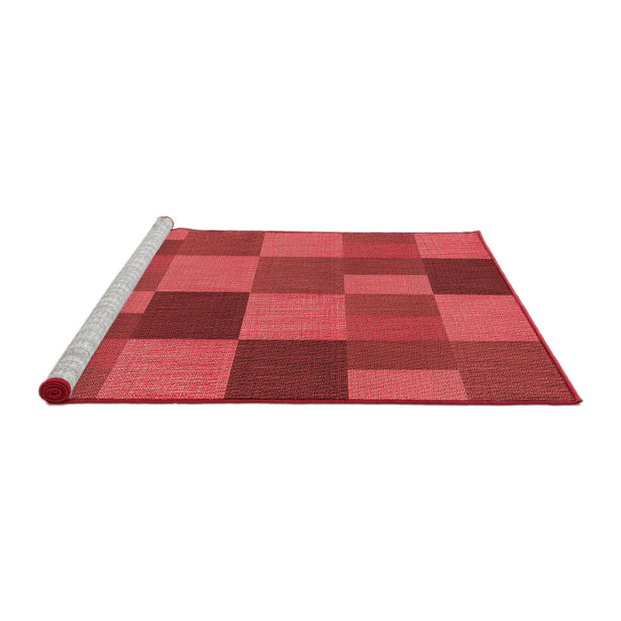 Sideview of Machine Washable Transitional Red Rug, wshpat3537rd