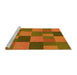 Sideview of Machine Washable Transitional Mahogany Brown Rug, wshpat3537yw