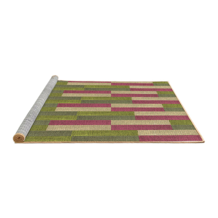 Sideview of Machine Washable Transitional Sienna Brown Rug, wshpat3538brn