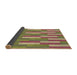 Thickness of Patterned Sienna Brown Rug, pat3538brn