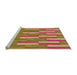 Sideview of Machine Washable Transitional Red Rug, wshpat3538org