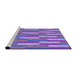 Sideview of Machine Washable Transitional Blue Violet Purple Rug, wshpat3538pur