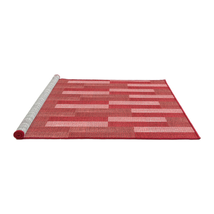 Sideview of Machine Washable Transitional Red Rug, wshpat3538rd