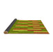 Thickness of Patterned Green Rug, pat3538yw