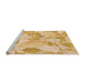 Sideview of Machine Washable Transitional Orange Rug, wshpat3539org