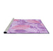 Sideview of Machine Washable Transitional Purple Rug, wshpat3539pur