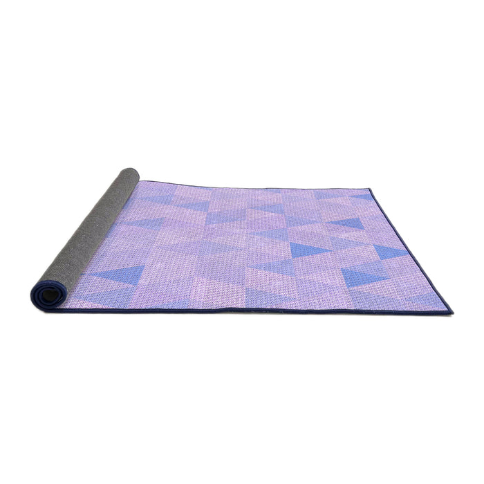 Thickness of Patterned Purple Mimosa Purple Rug, pat354pur