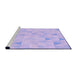 Sideview of Machine Washable Transitional Purple Mimosa Purple Rug, wshpat354pur