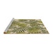 Sideview of Machine Washable Transitional Oak Brown Rug, wshpat3540brn