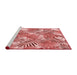 Sideview of Machine Washable Transitional Pastel Pink Rug, wshpat3540rd