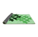 Thickness of Patterned Green Rug, pat3541grn