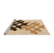 Sideview of Machine Washable Transitional Light Brown Rug, wshpat3541org