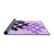 Thickness of Patterned Blossom Pink Rug, pat3541pur