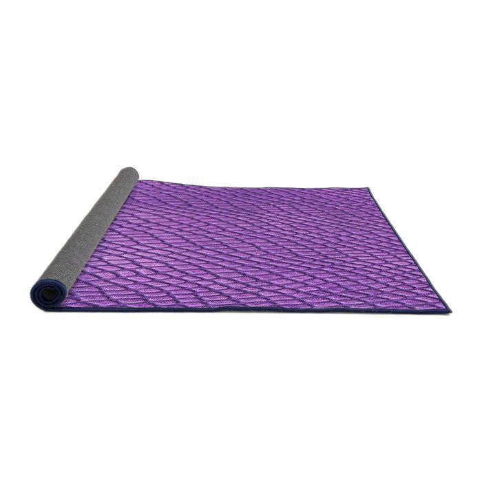 Thickness of Patterned Purple Rug, pat3542pur