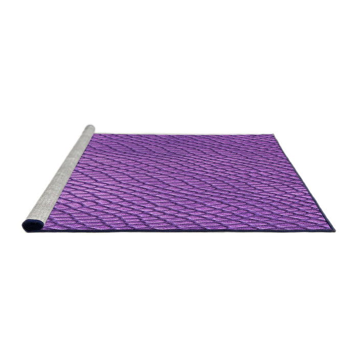 Sideview of Machine Washable Transitional Purple Rug, wshpat3542pur