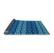 Thickness of Patterned Blueberry Blue Rug, pat3544lblu