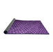 Thickness of Patterned Purple Rug, pat3545pur