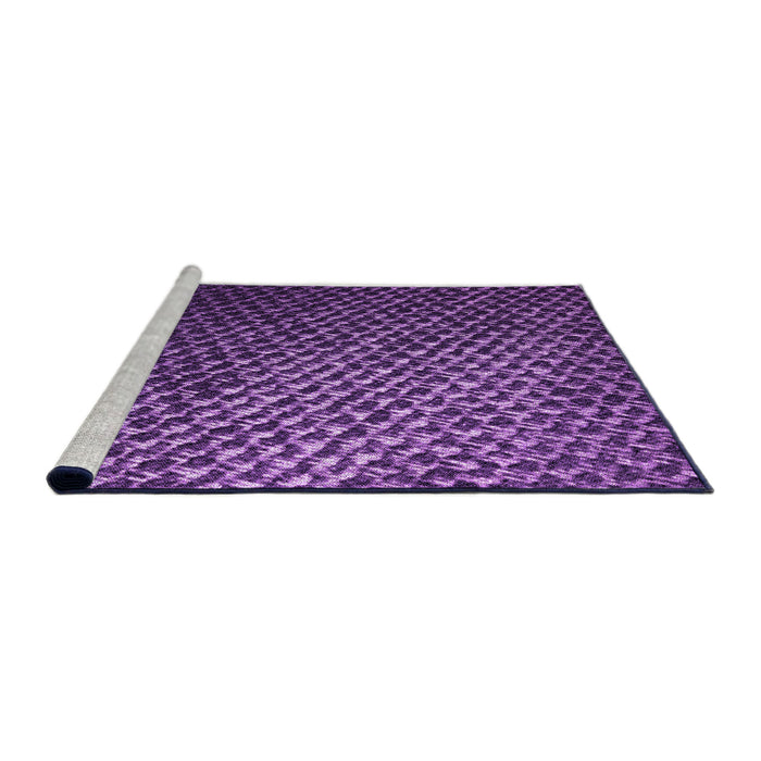 Sideview of Machine Washable Transitional Purple Rug, wshpat3545pur