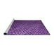 Sideview of Machine Washable Transitional Purple Rug, wshpat3545pur