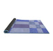 Thickness of Patterned Light Slate Blue Rug, pat3546blu