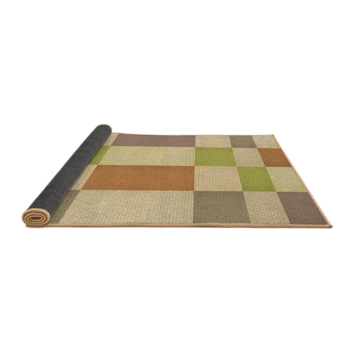 Thickness of Patterned Bronze Brown Rug, pat3546brn