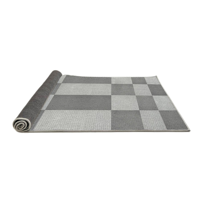 Thickness of Patterned Platinum Silver Gray Rug, pat3546gry