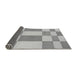 Thickness of Patterned Platinum Silver Gray Rug, pat3546gry