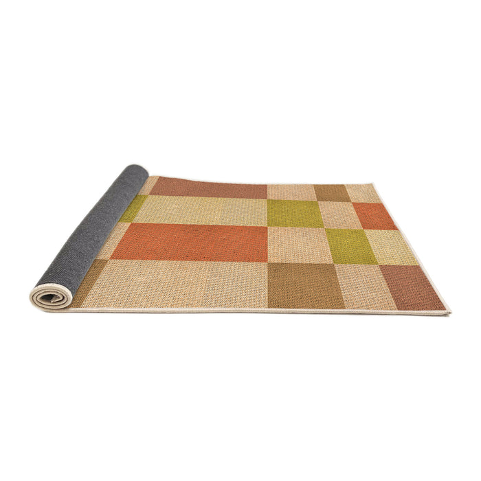Thickness of Patterned Orange Rug, pat3546org