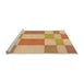 Sideview of Machine Washable Transitional Orange Rug, wshpat3546org