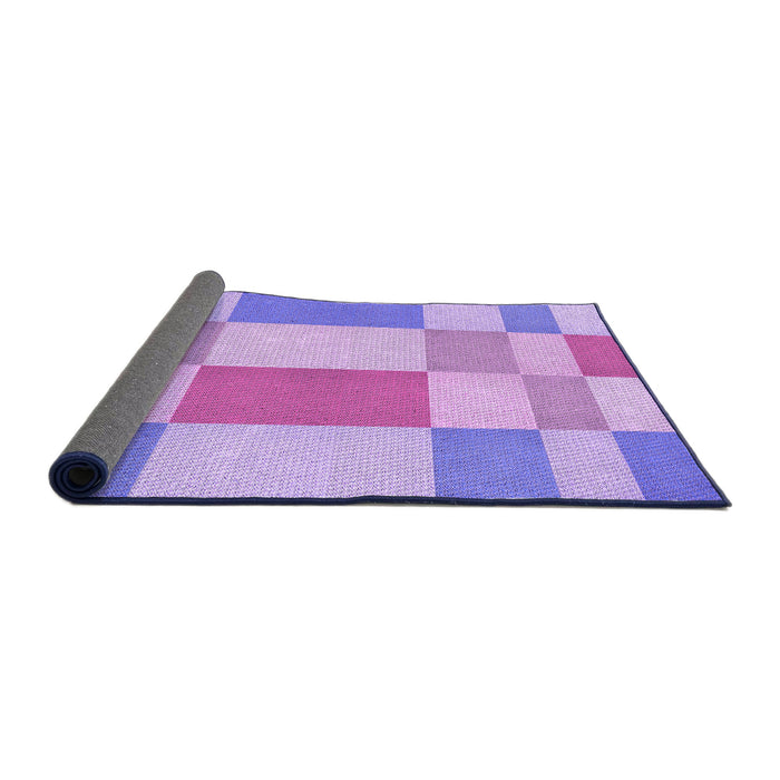 Thickness of Patterned Purple Rug, pat3546pur