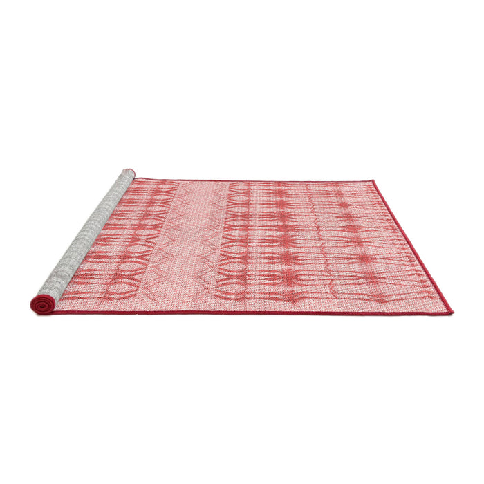 Sideview of Machine Washable Transitional Light Red Pink Rug, wshpat355rd