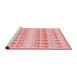 Sideview of Machine Washable Transitional Light Red Pink Rug, wshpat355rd