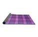 Thickness of Patterned Purple Rug, pat3550pur