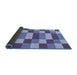 Thickness of Patterned Sky Blue Rug, pat3552blu