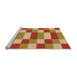 Sideview of Machine Washable Transitional Orange Rug, wshpat3552org