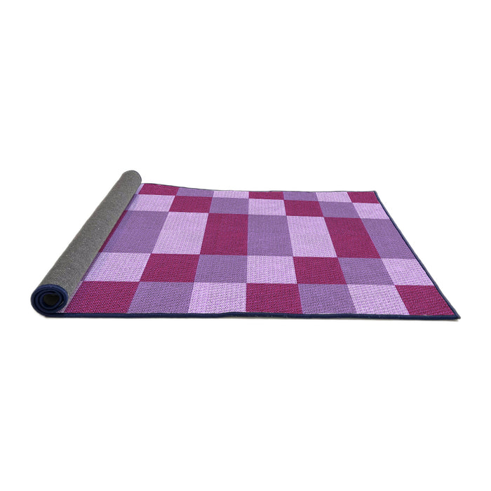 Thickness of Patterned Magenta Pink Rug, pat3552pur