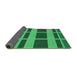 Thickness of Patterned Deep Emerald Green Rug, pat3553grn